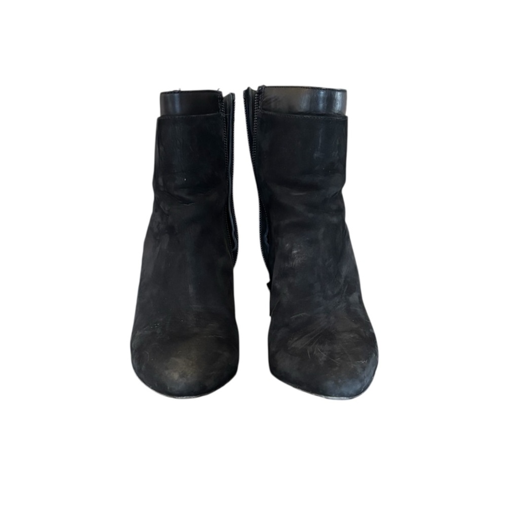Vince Suede Black Ankle Boot Wedge